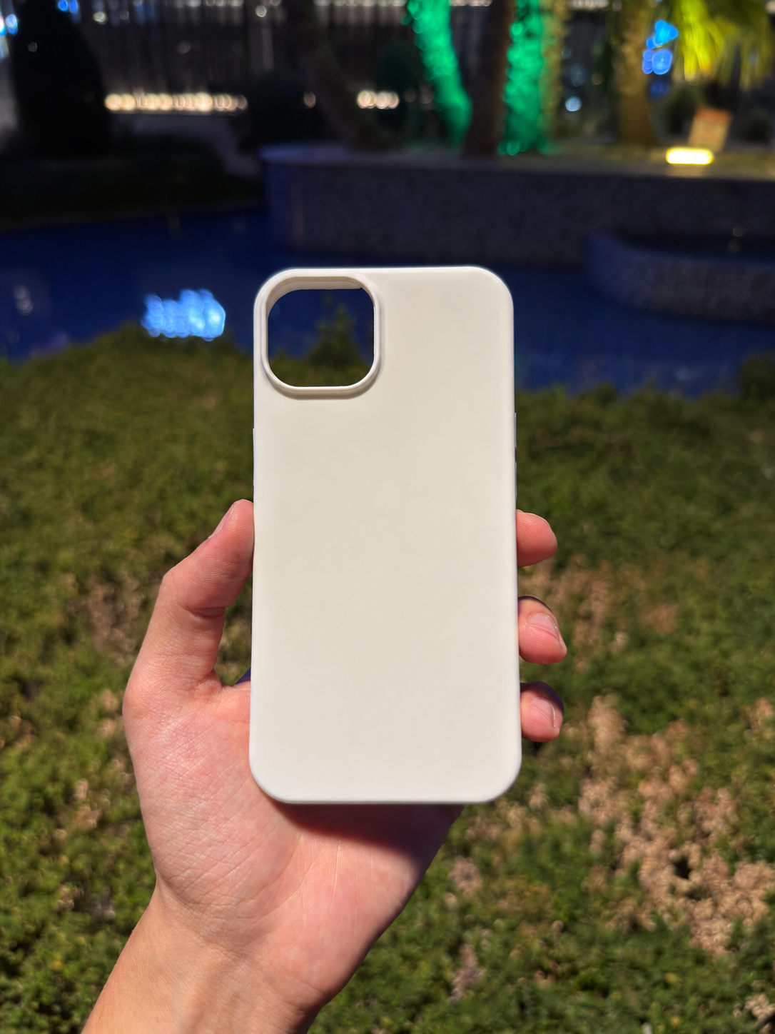 Silikon Klasik Telefon Kılıfı (Beyaz)