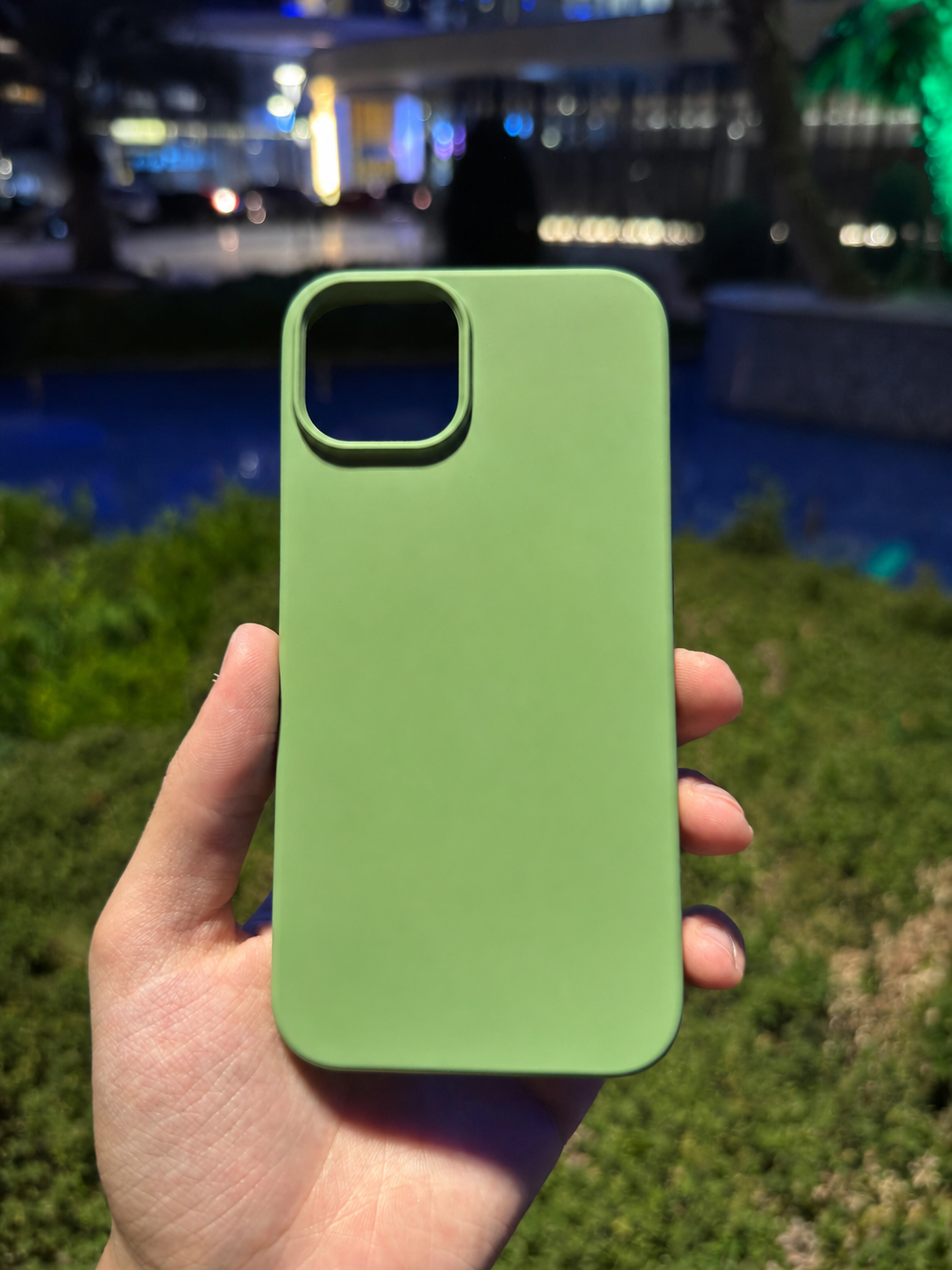 Silikon Klasik Telefon Kılıfı (Fıstık Yeşili)