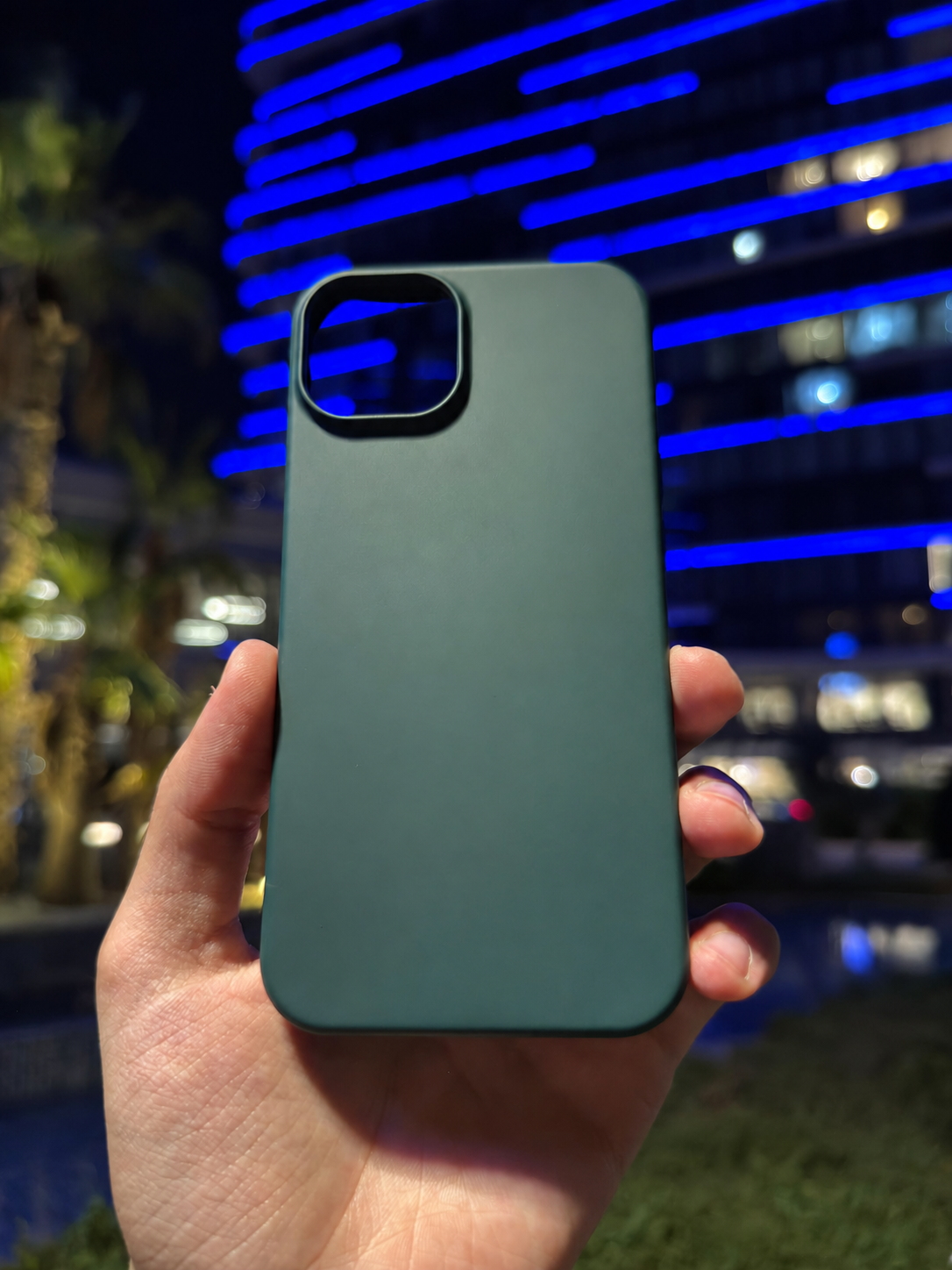 Silikon Klasik Telefon Kılıfı (Koyu Yeşil)