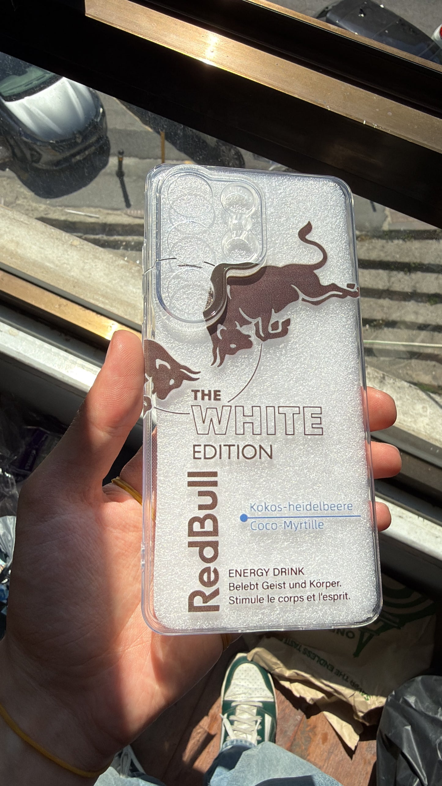 Redbull White Edition Telefon Kılıfı (ŞEFFAF)