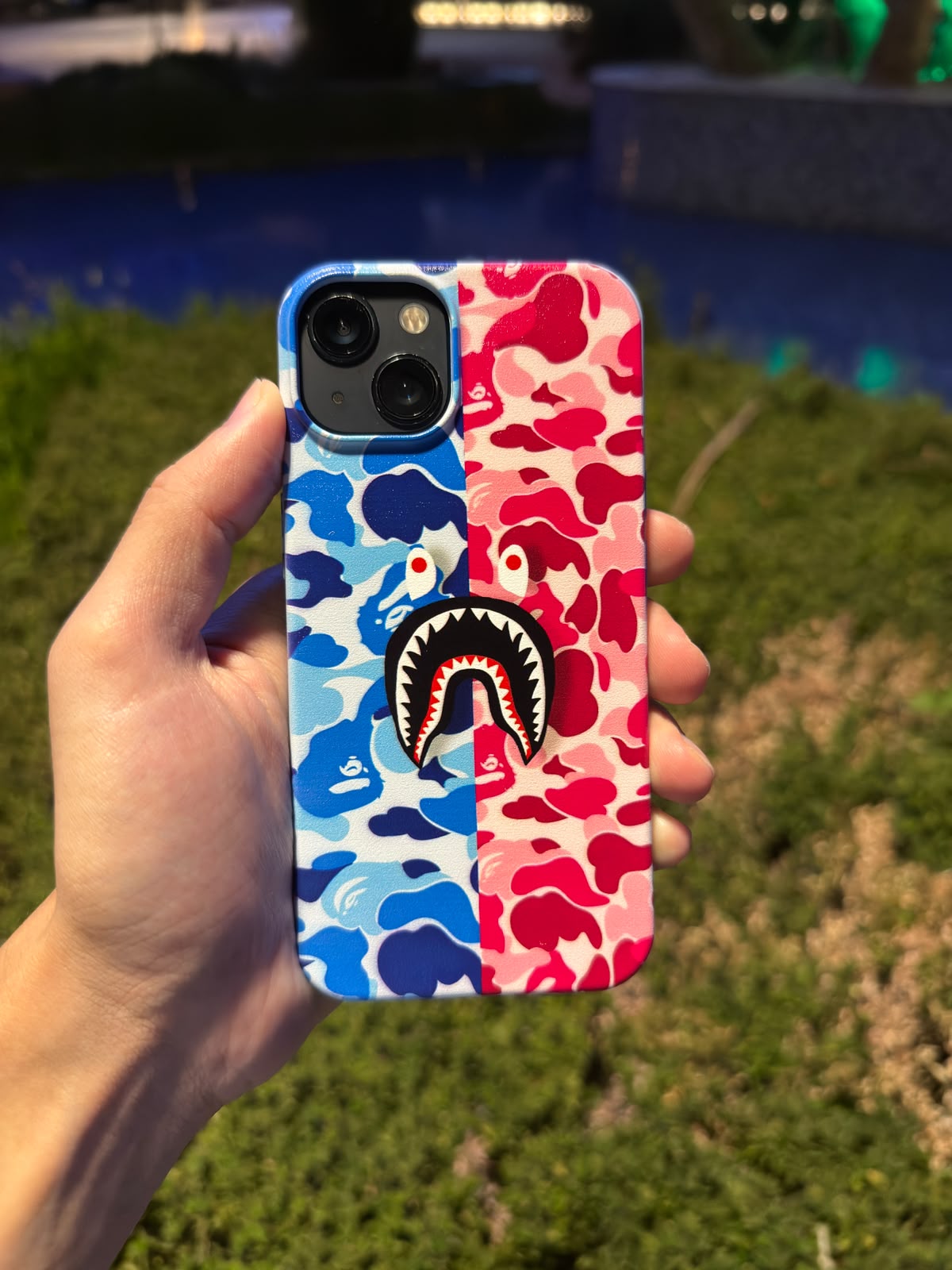 BAPE SHARK PİNK BLUE Telefon Kılıfı