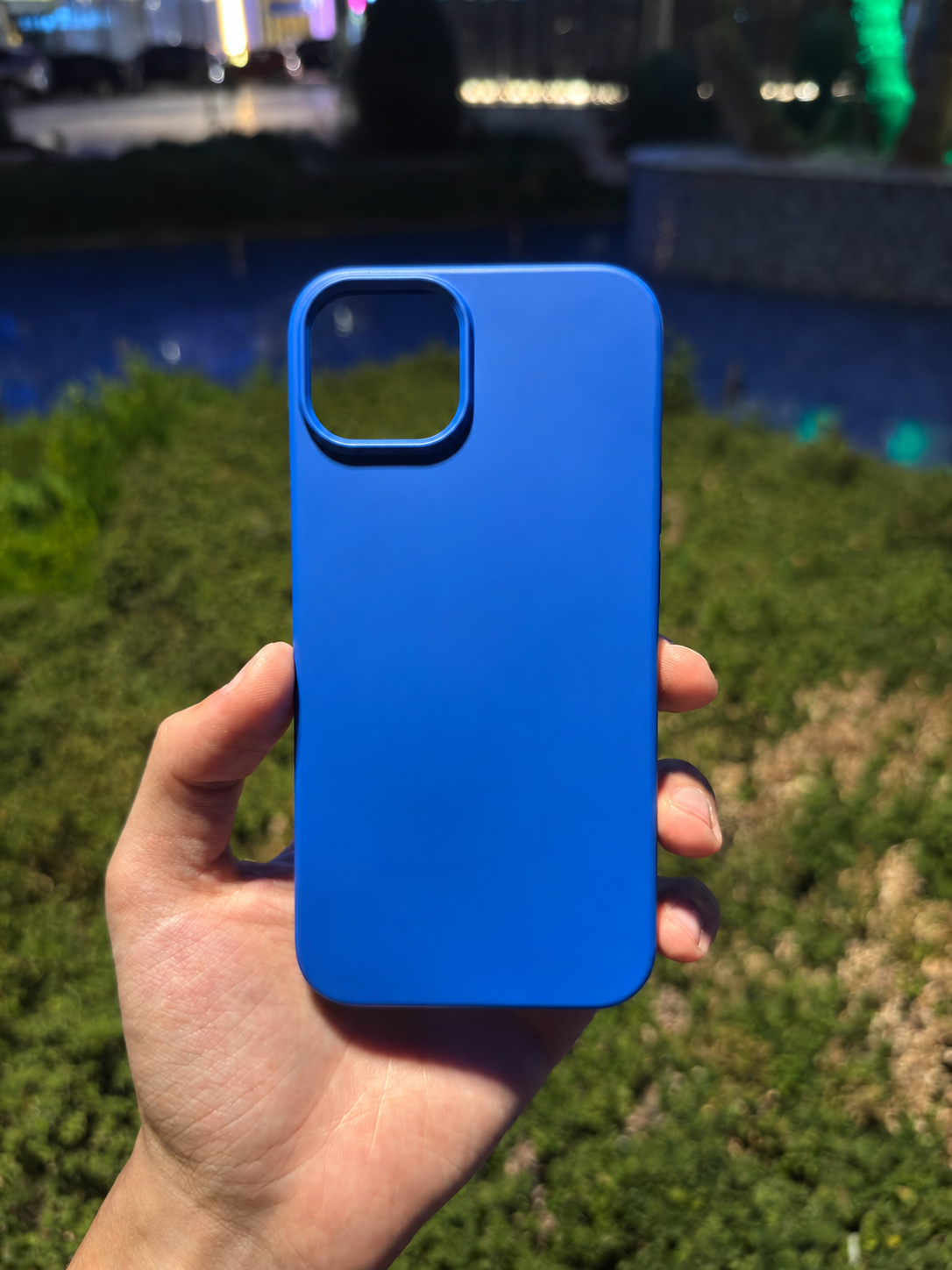 Silikon Klasik Telefon Kılıfı (Saks Mavi)