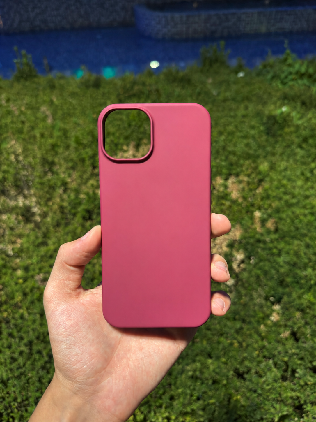 Silikon Klasik Telefon Kılıfı (Bordo)
