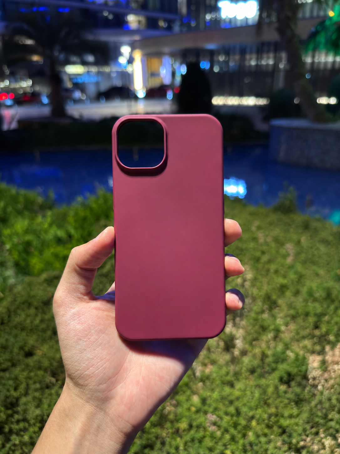 Silikon Klasik Telefon Kılıfı (Bordo)