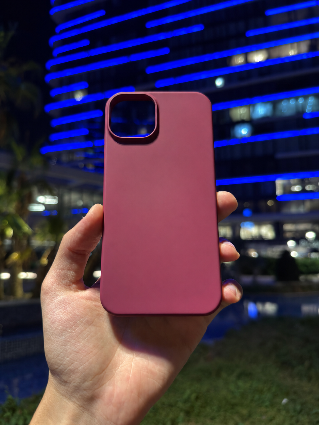 Silikon Klasik Telefon Kılıfı (Bordo)
