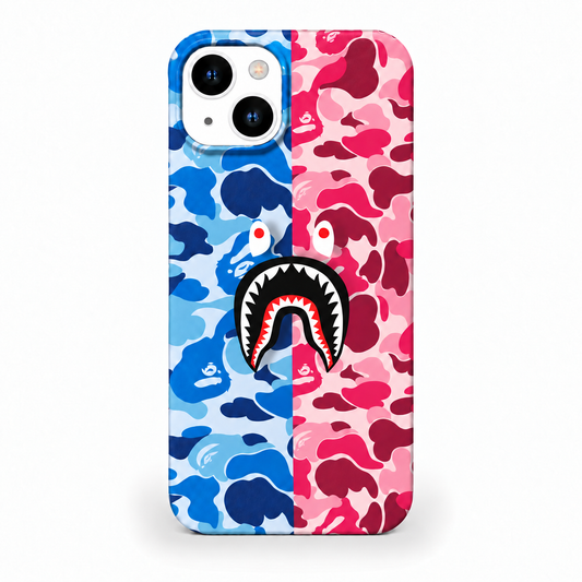 BAPE SHARK PİNK BLUE Telefon Kılıfı
