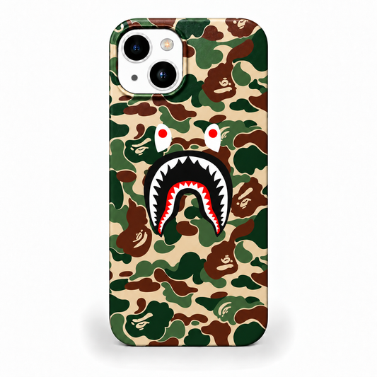 BAPE SHARK KAMUFLAJ Telefon Kılıfı