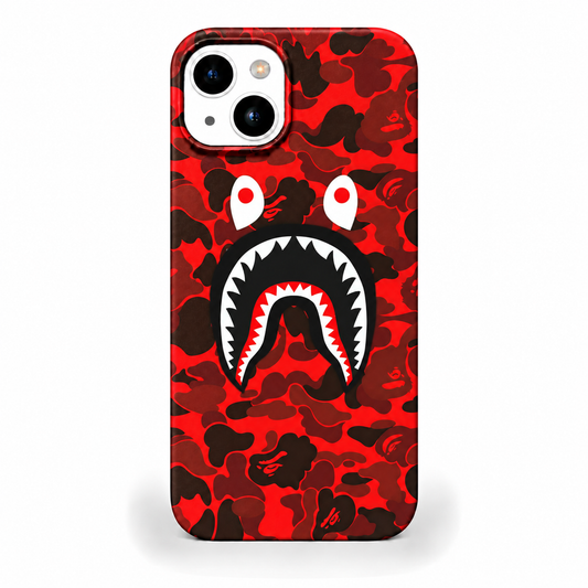 BAPE SHARK RED Telefon Kılıfı