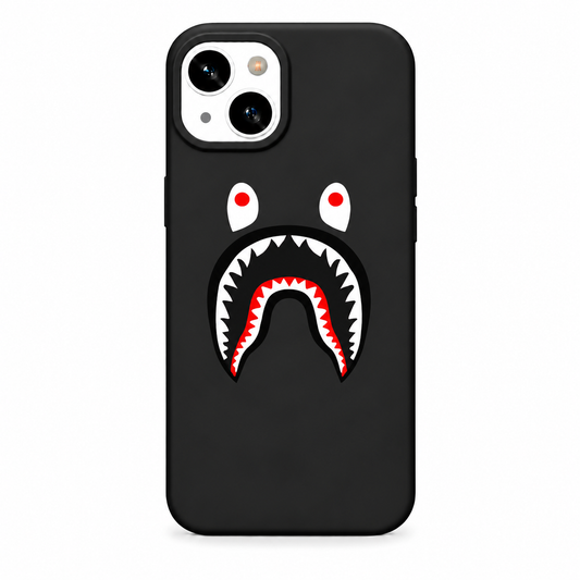 BAPE SHARK Siyah Telefon Kılıfı
