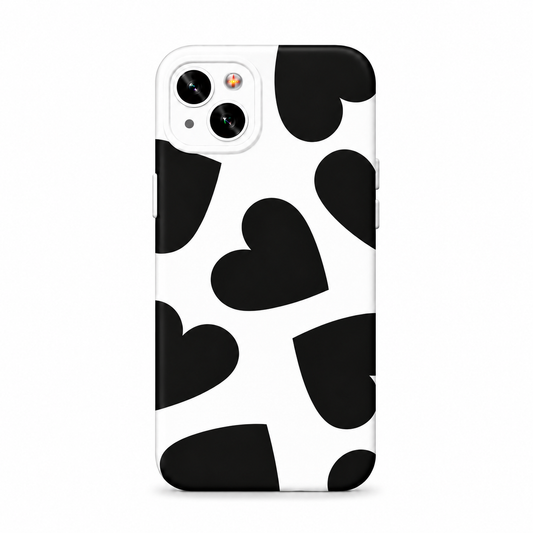 Cow Print Heart Telefon Kılıfı