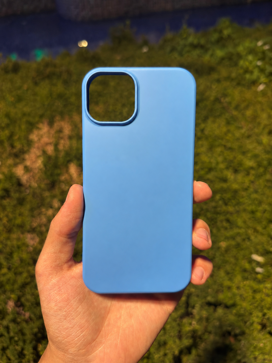 Silikon Klasik Telefon Kılıfı (Dağ Mavi)