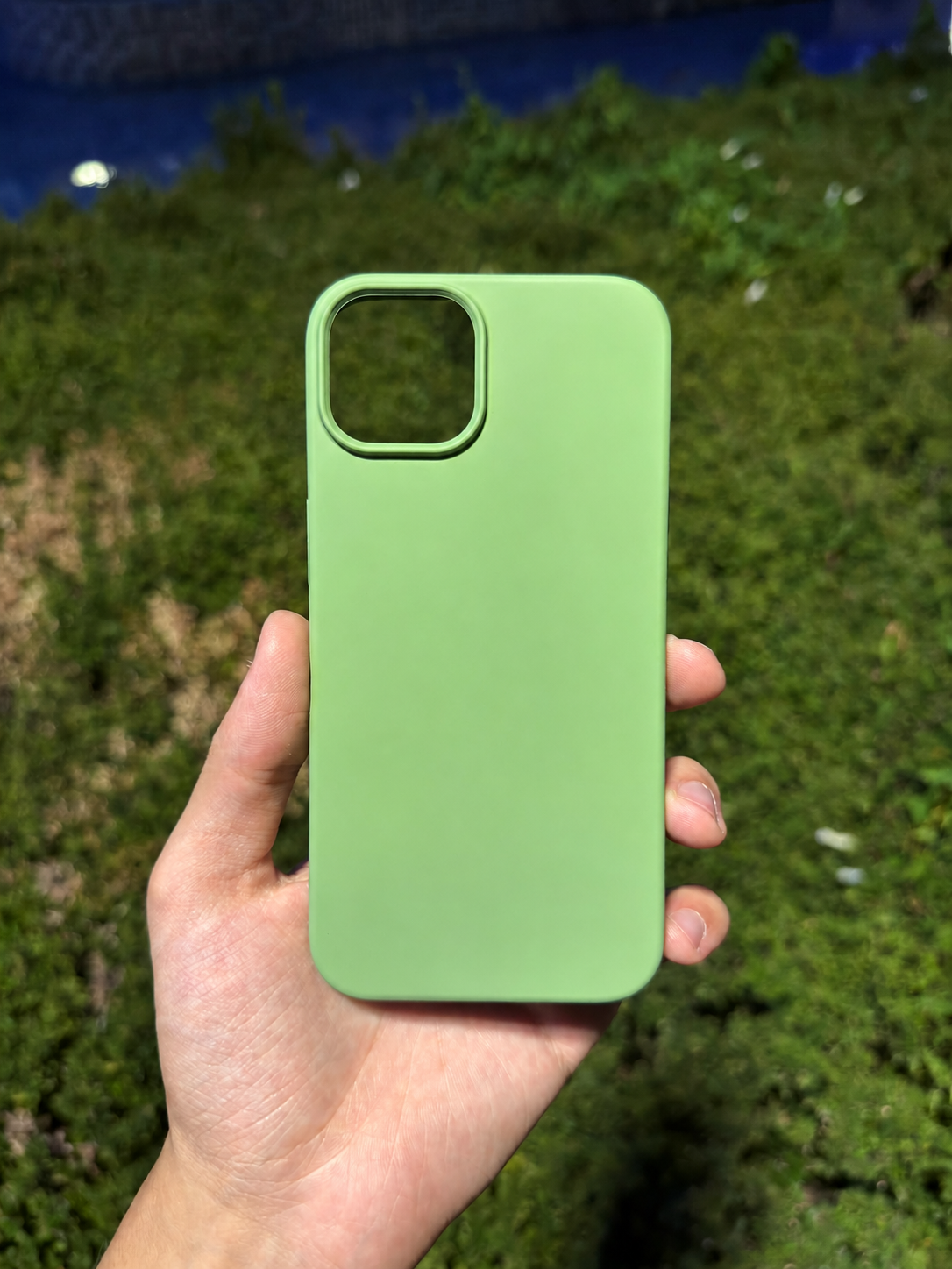 Silikon Klasik Telefon Kılıfı (Fıstık Yeşili)