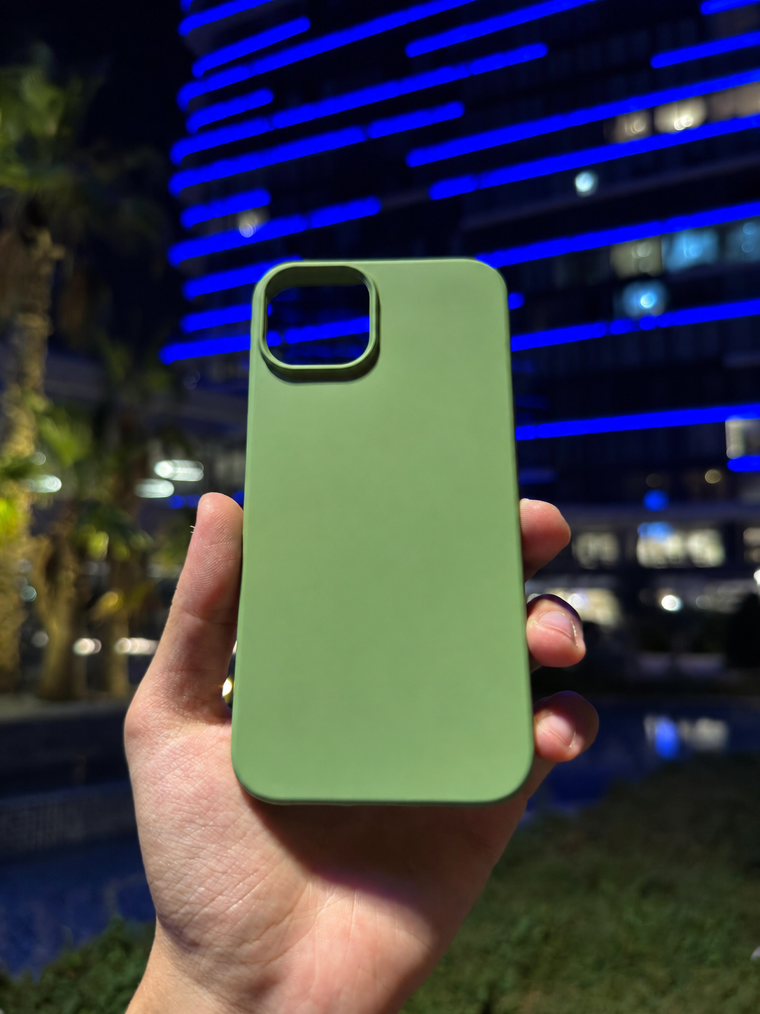 Silikon Klasik Telefon Kılıfı (Fıstık Yeşili)