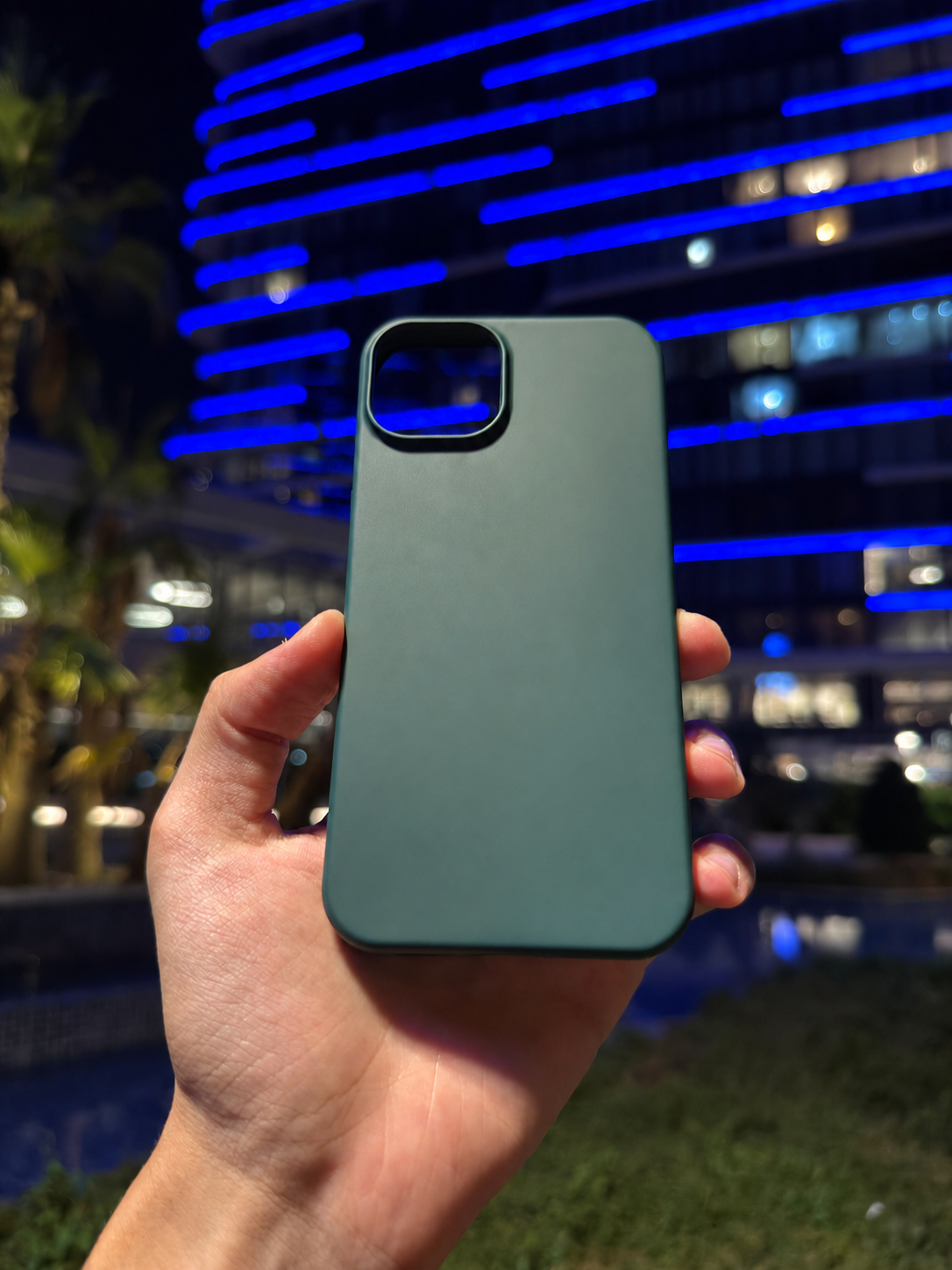 Silikon Klasik Telefon Kılıfı (Koyu Yeşil)
