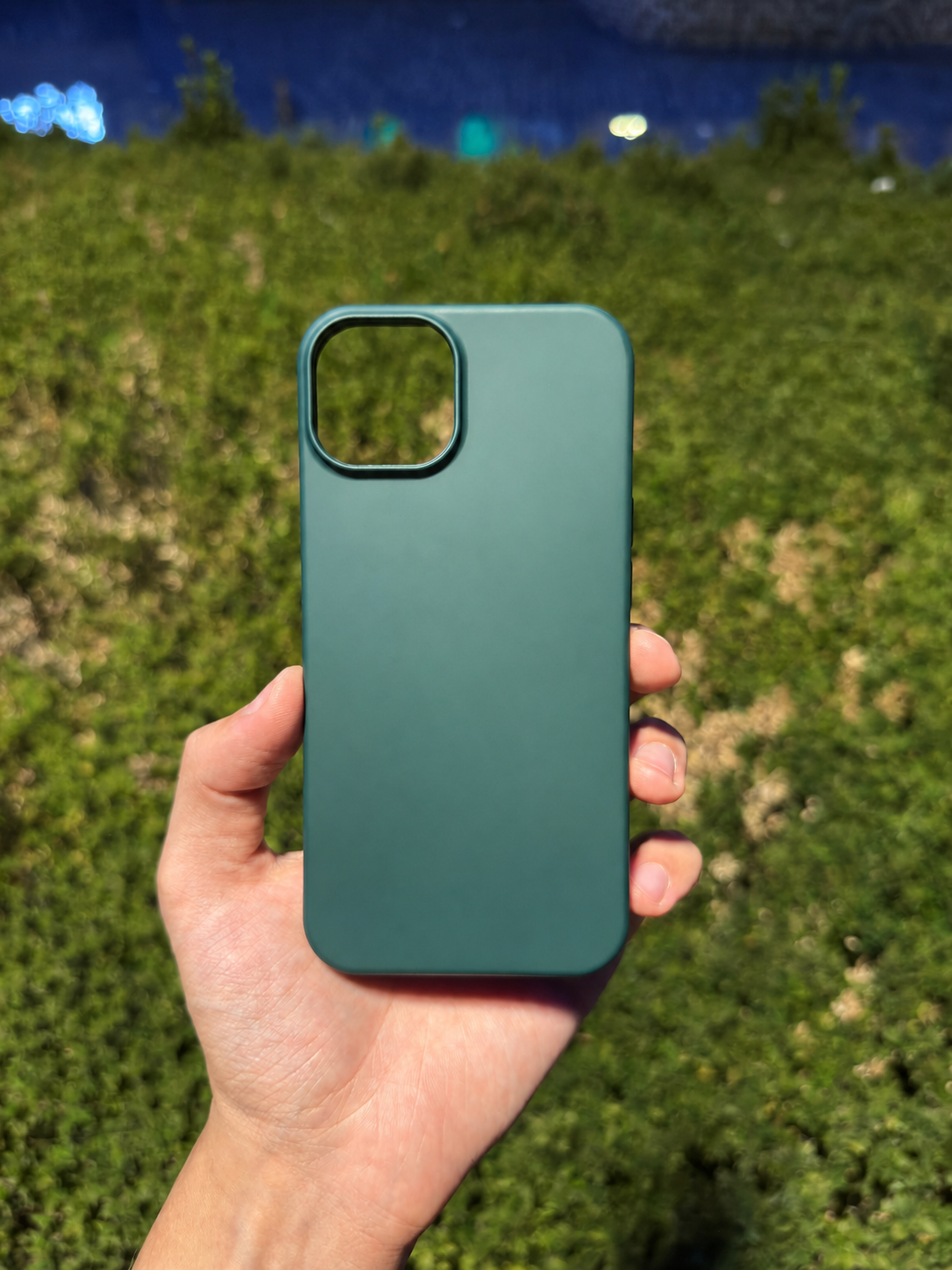 Silikon Klasik Telefon Kılıfı (Koyu Yeşil)
