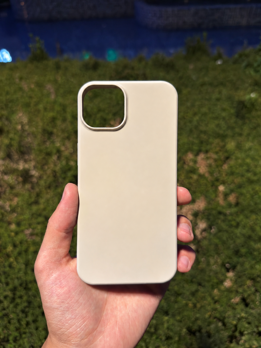 Silikon Klasik Telefon Kılıfı (Krem)