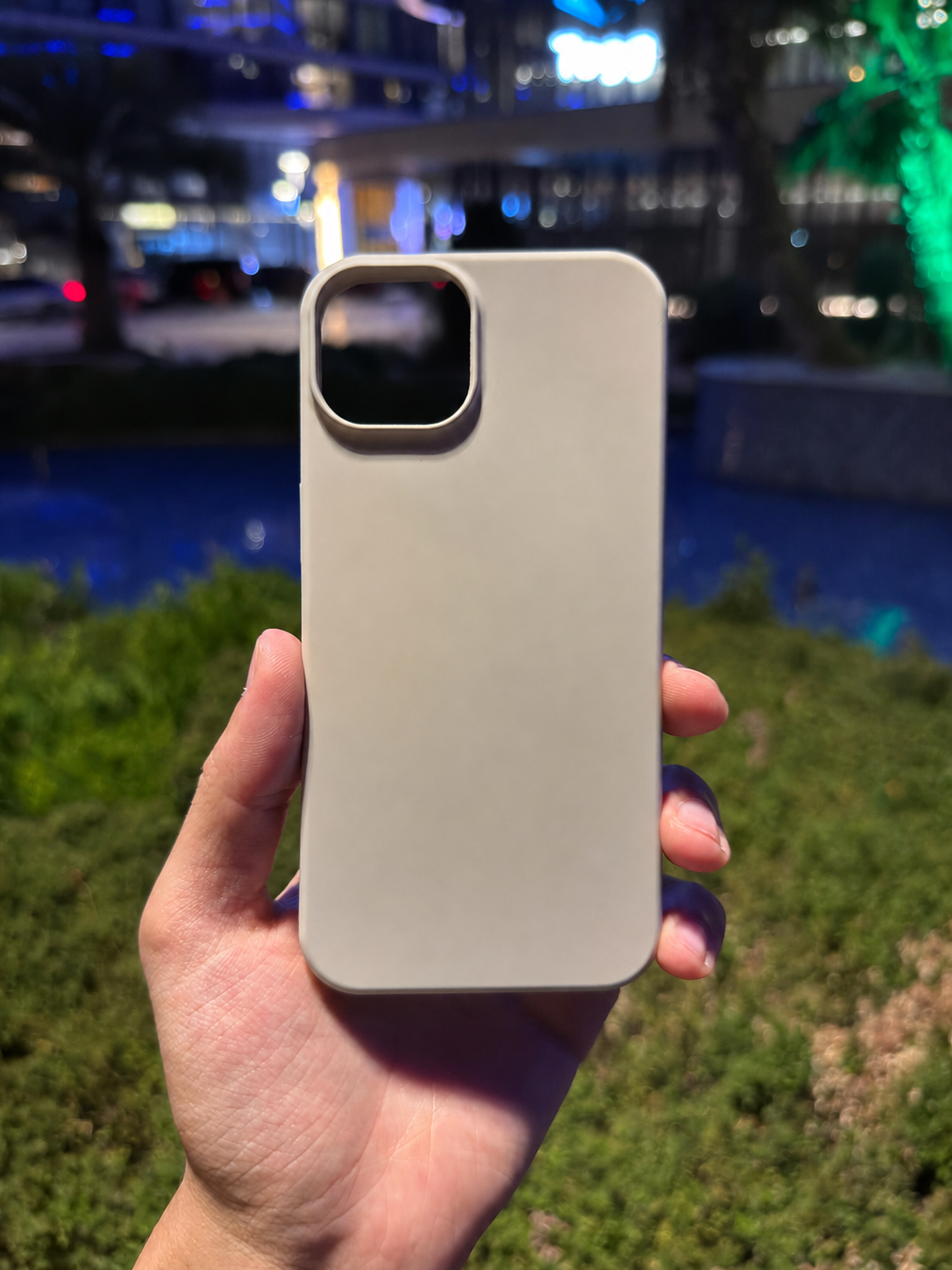 Silikon Klasik Telefon Kılıfı (Krem)