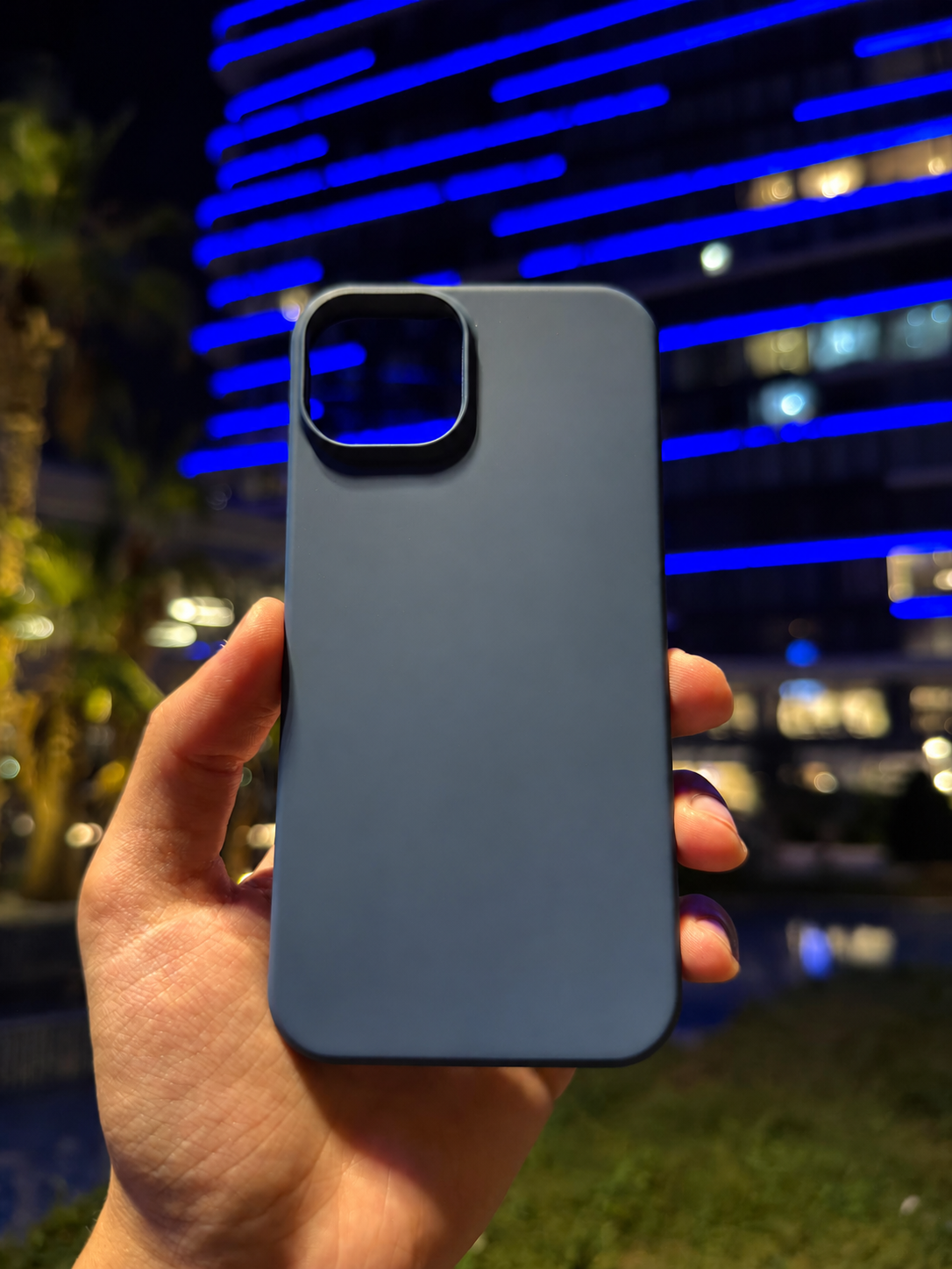 Silikon Klasik Telefon Kılıfı (Lacivert)
