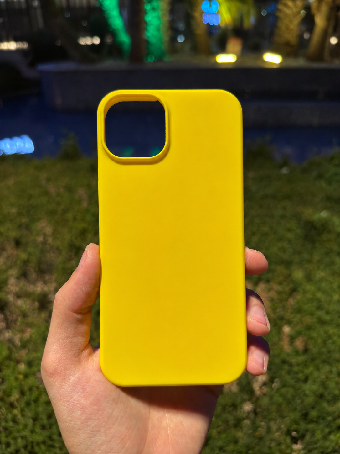 Silikon Klasik Telefon Kılıfı (Sarı)