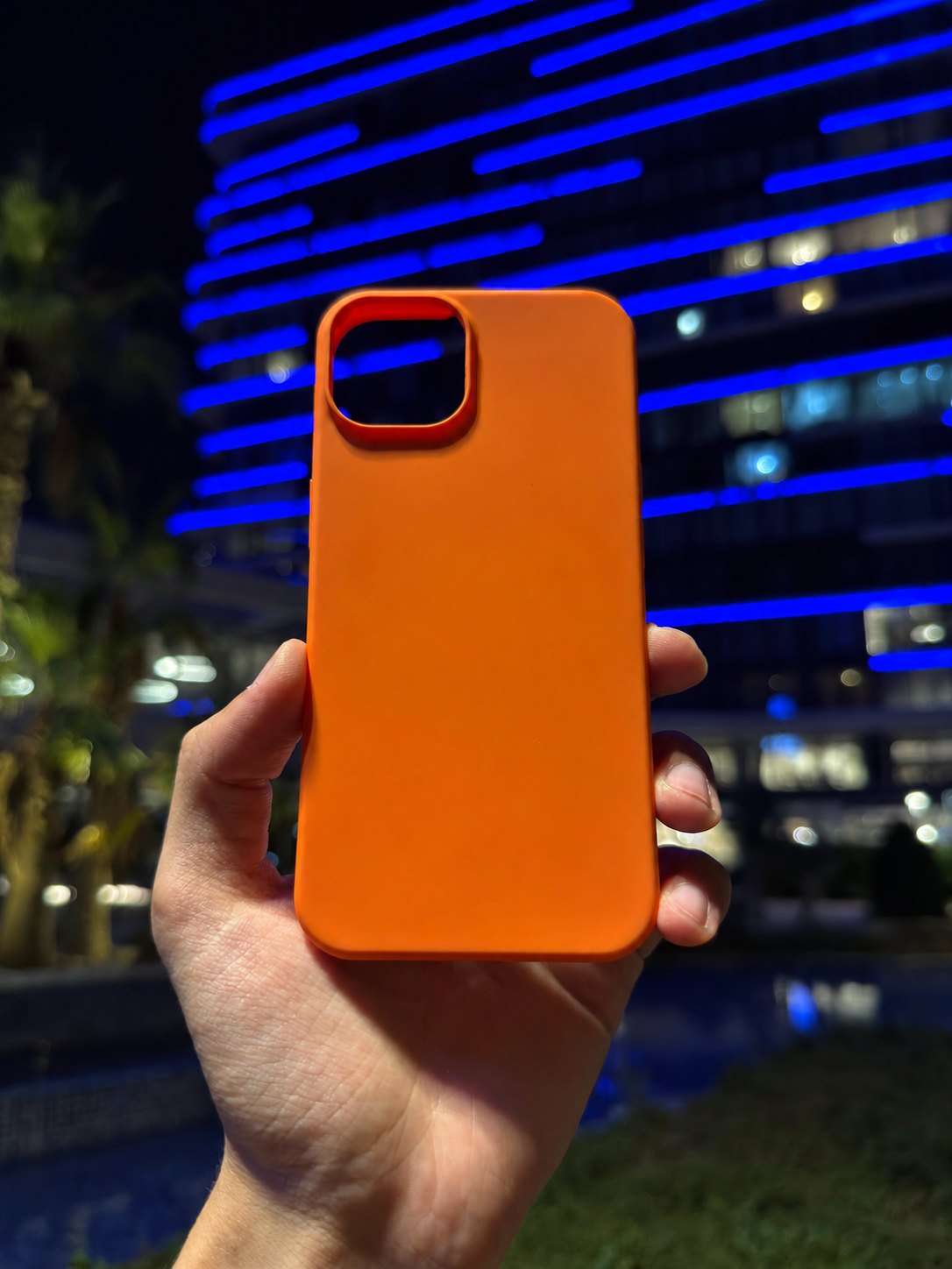Silikon Klasik Telefon Kılıfı (Turuncu)