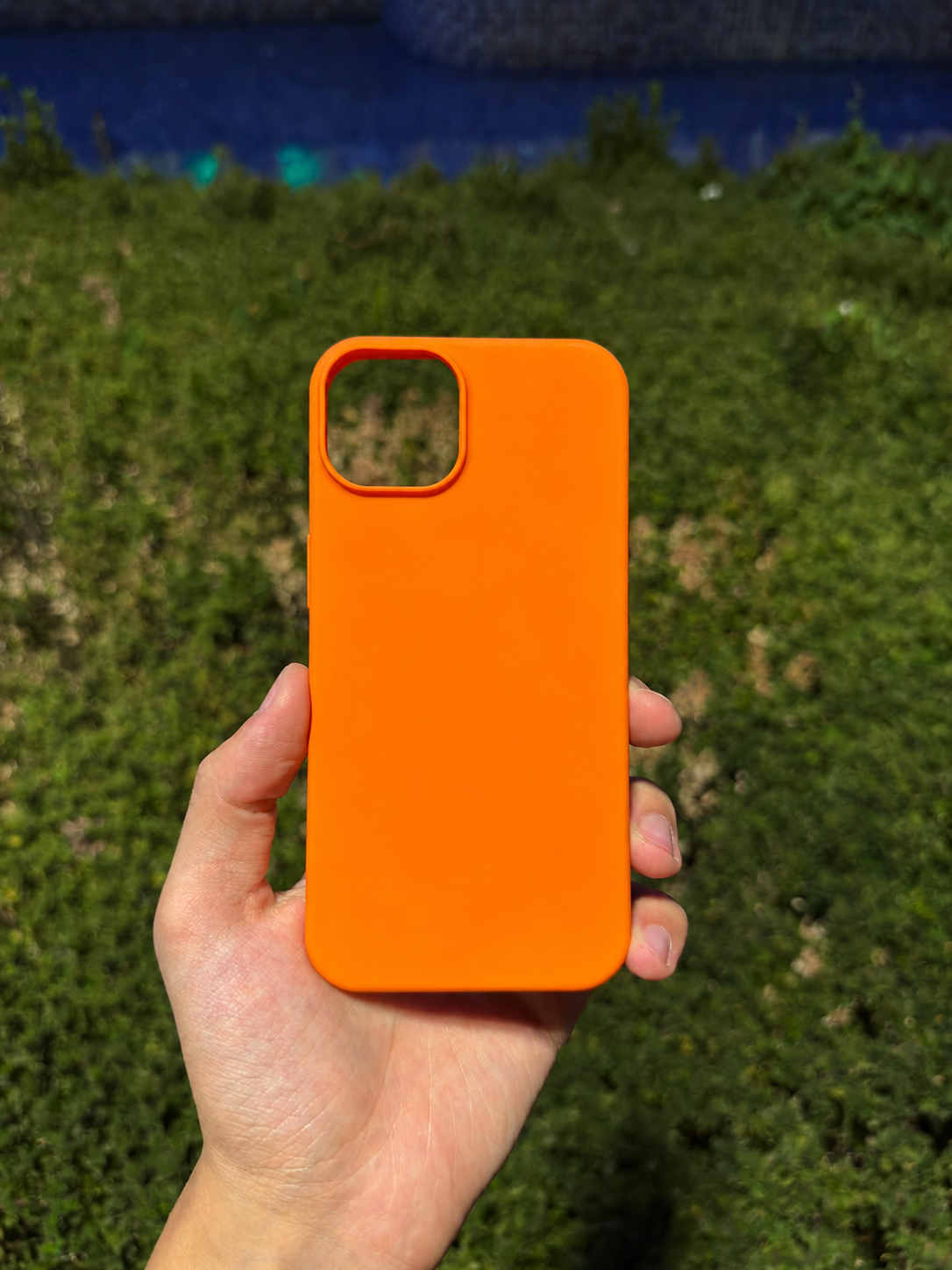 Silikon Klasik Telefon Kılıfı (Turuncu)