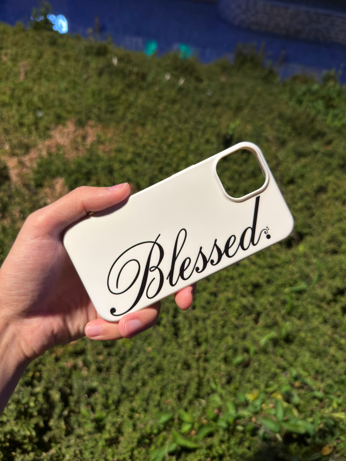 Blessed Beyaz Telefon Kılıfı