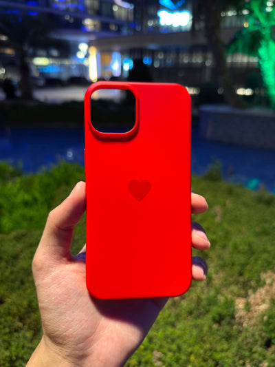 Kalp Logolu Klasik Telefon Kılıfı