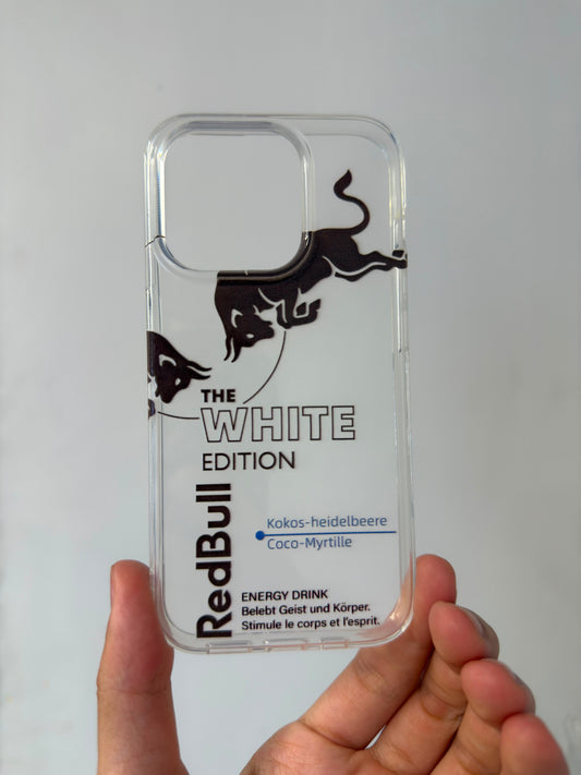 Redbull White Edition Telefon Kılıfı (ŞEFFAF)
