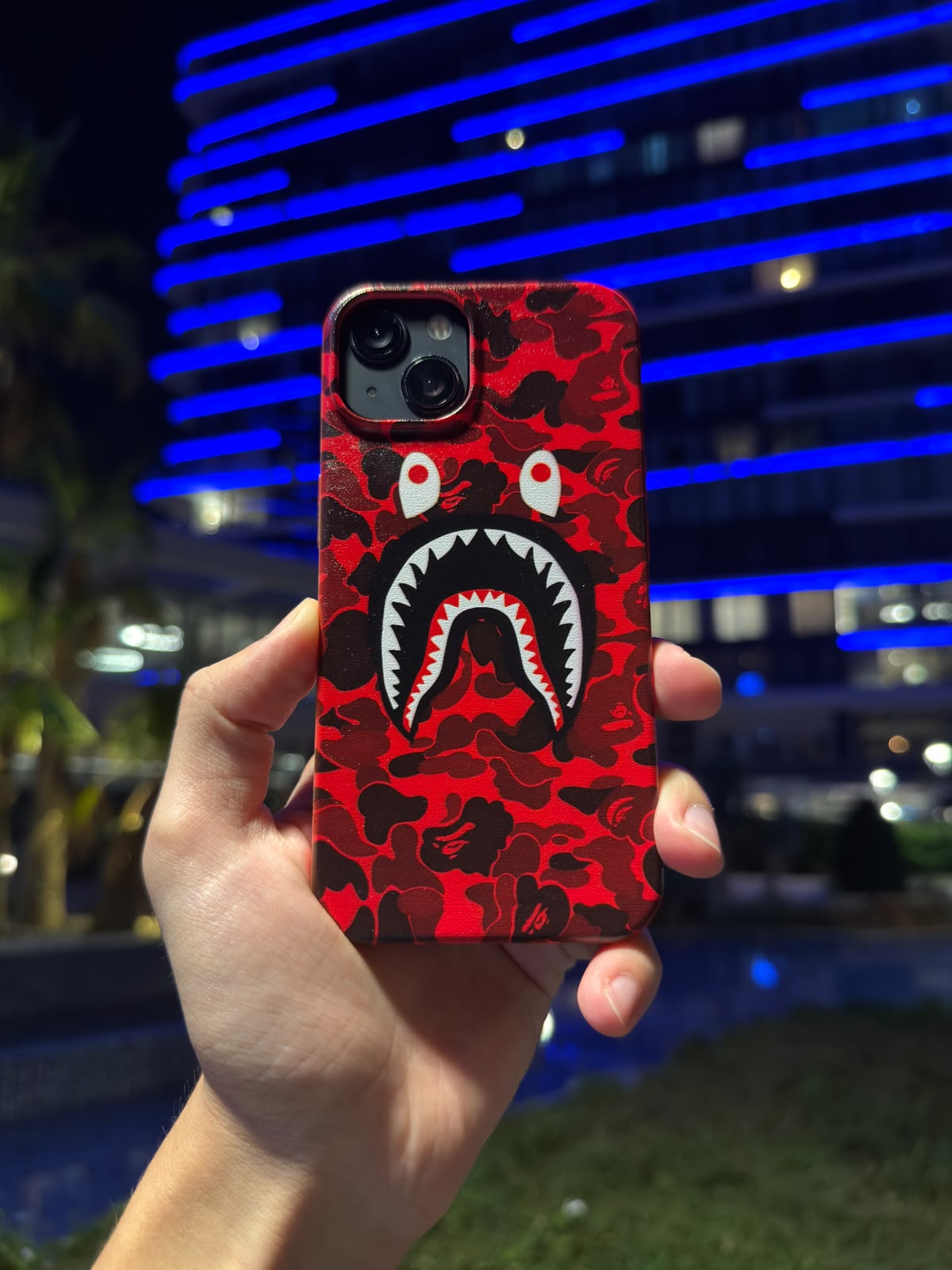 BAPE SHARK RED Telefon Kılıfı