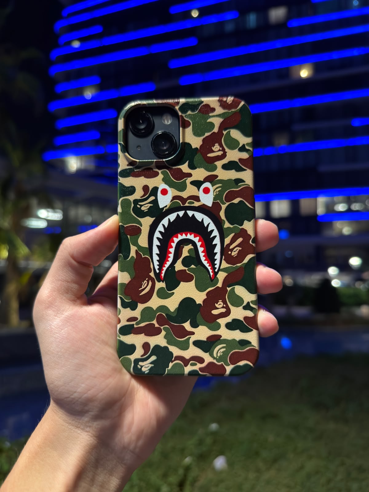 BAPE SHARK KAMUFLAJ Telefon Kılıfı