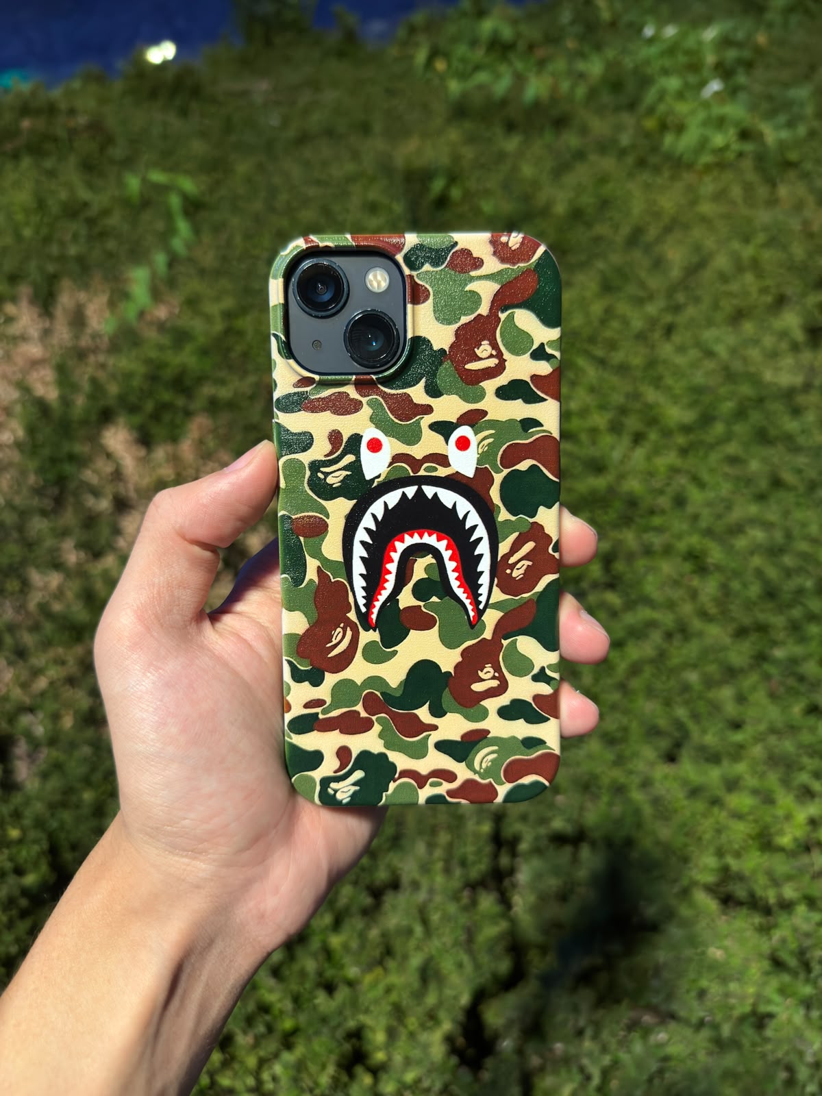 BAPE SHARK KAMUFLAJ Telefon Kılıfı