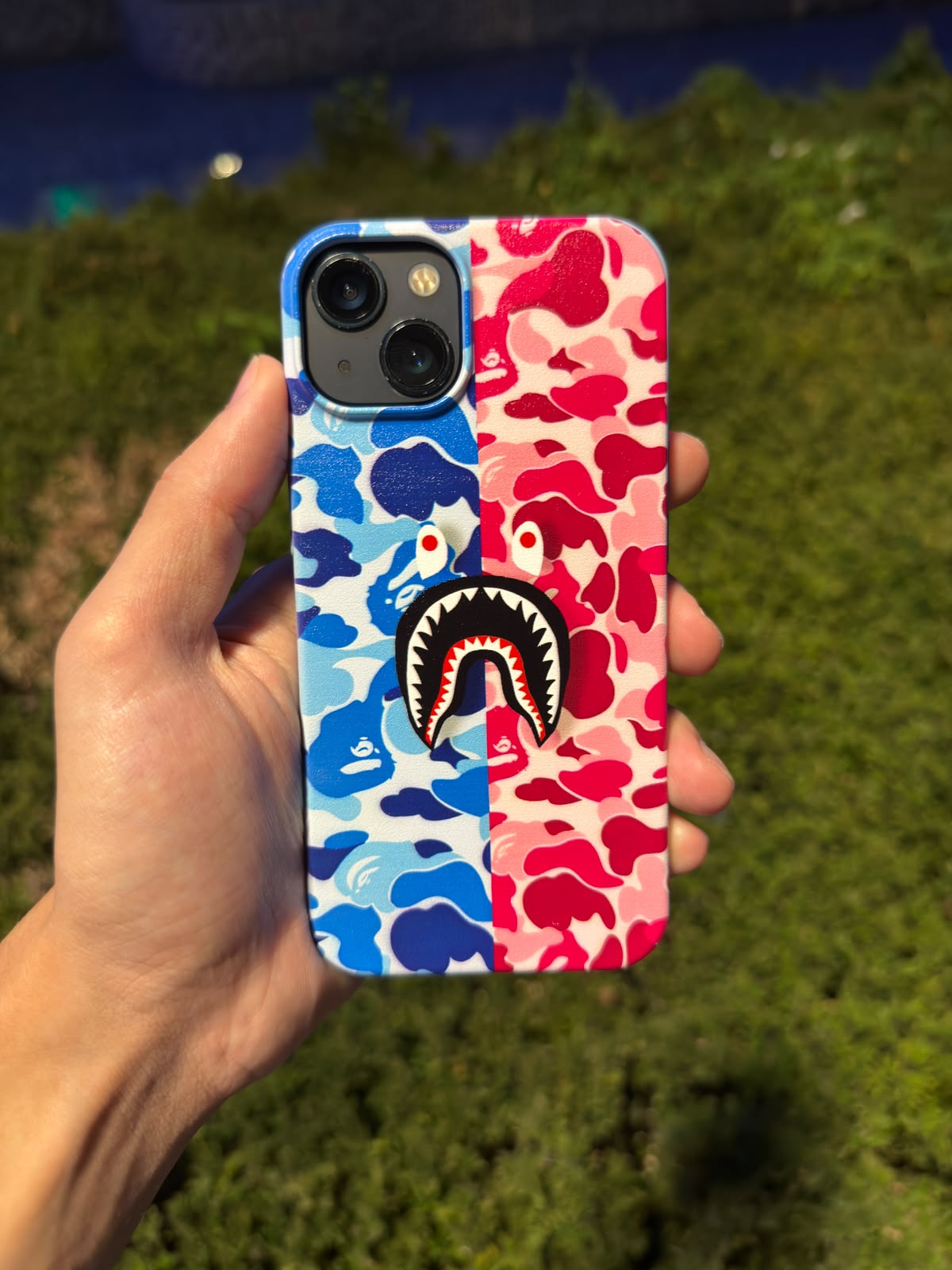 BAPE SHARK PİNK BLUE Telefon Kılıfı