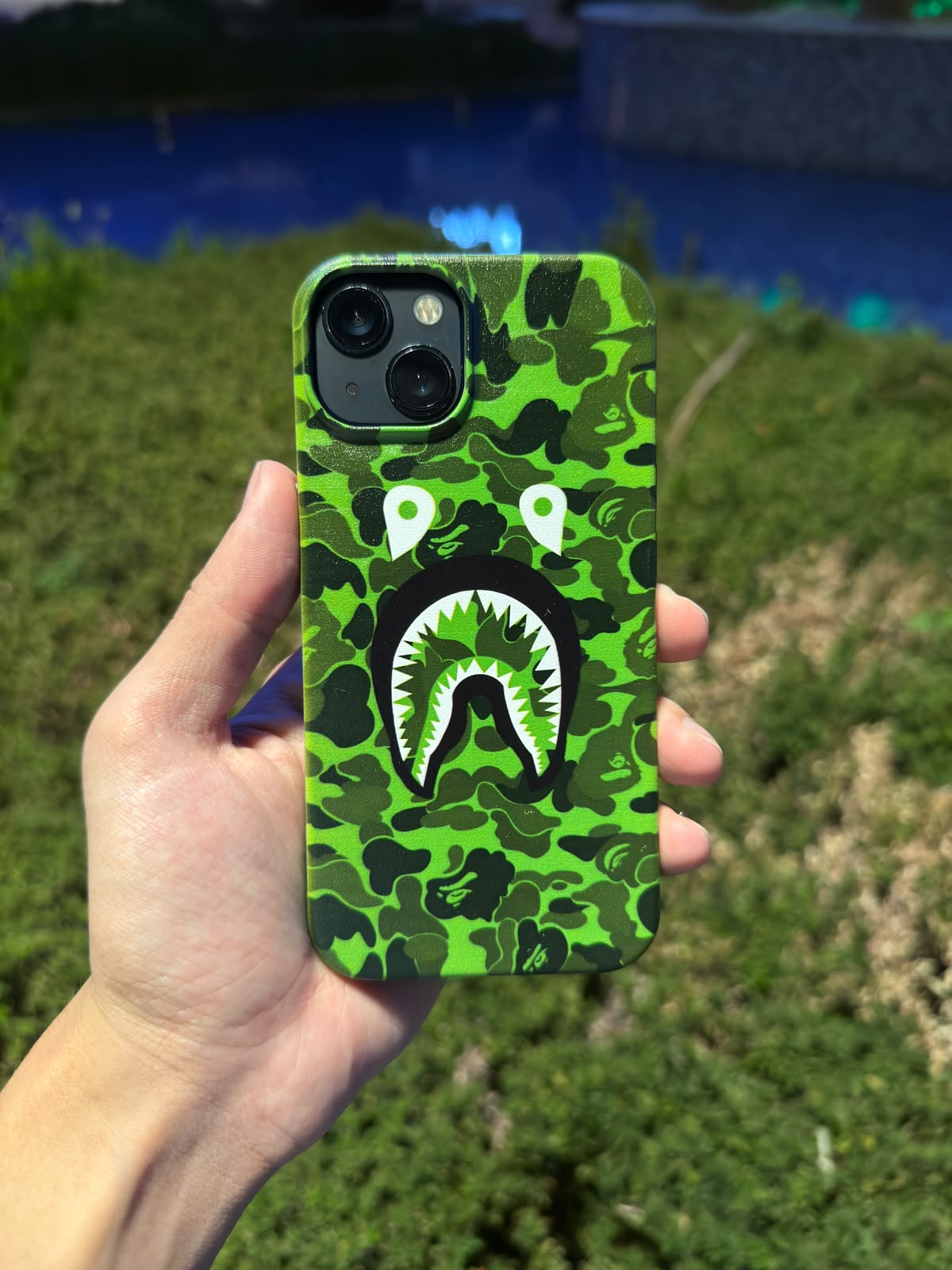 BAPE SHARK GREEN Telefon Kılıfı