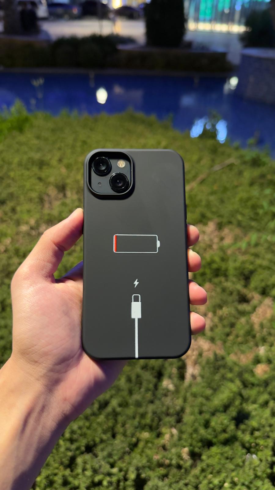 Low battery Telefon Kılıfı
