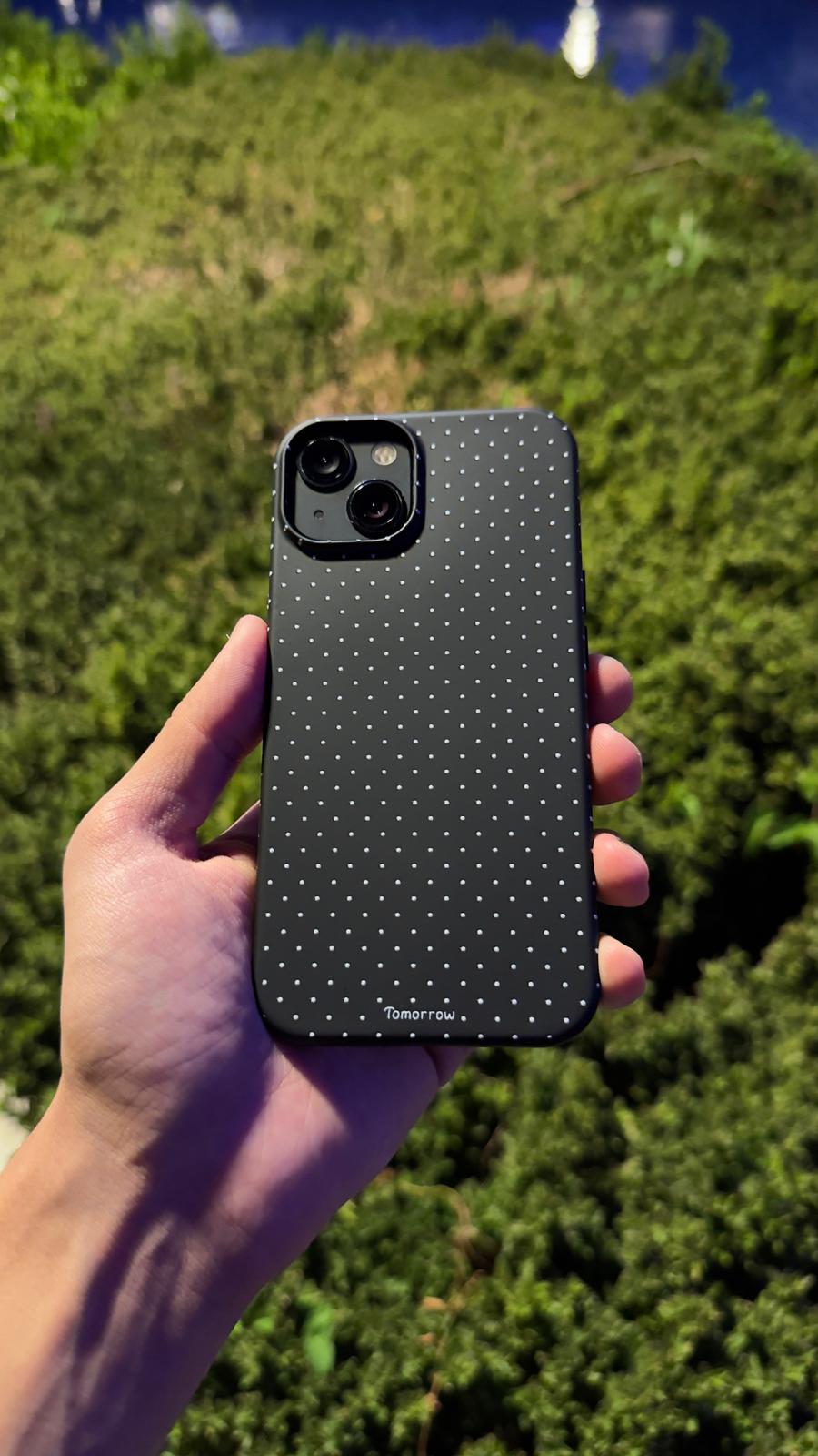 Beyaz Puantiye Telefon Kılıfı
