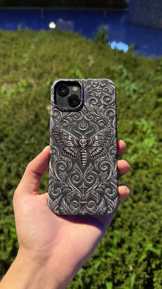 The Gothic Moth Hologram Telefon Kılıfı