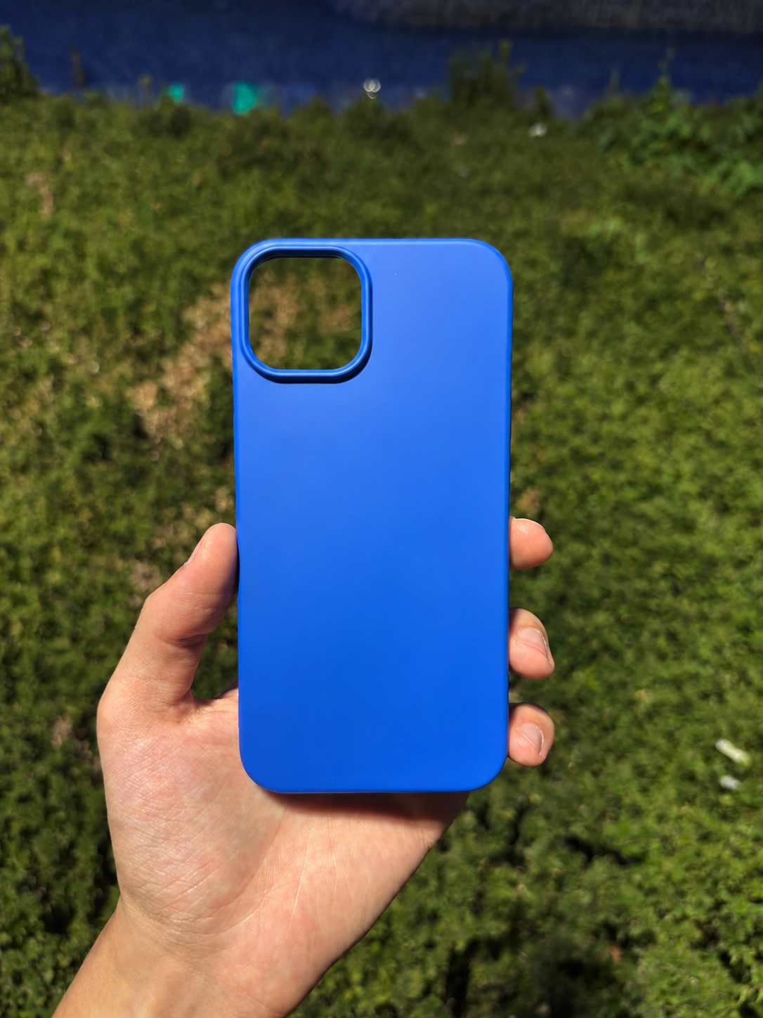 Silikon Klasik Telefon Kılıfı (Saks Mavi)
