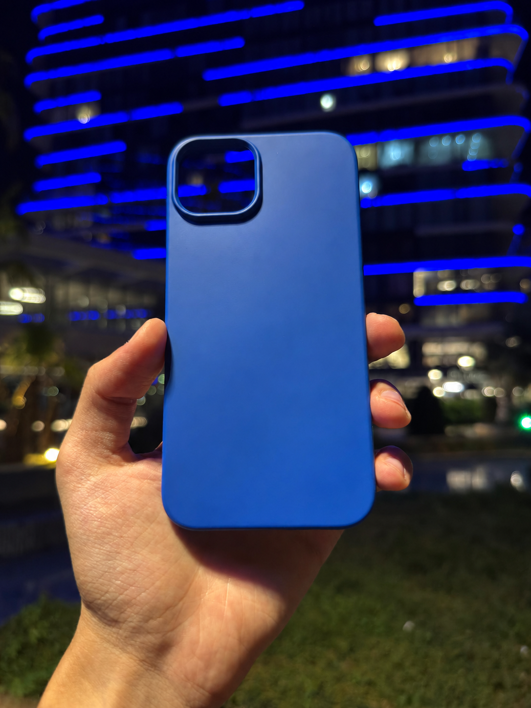 Silikon Klasik Telefon Kılıfı (Saks Mavi)